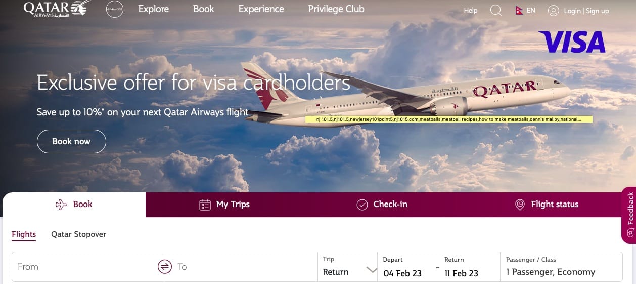 Qatar airways sale